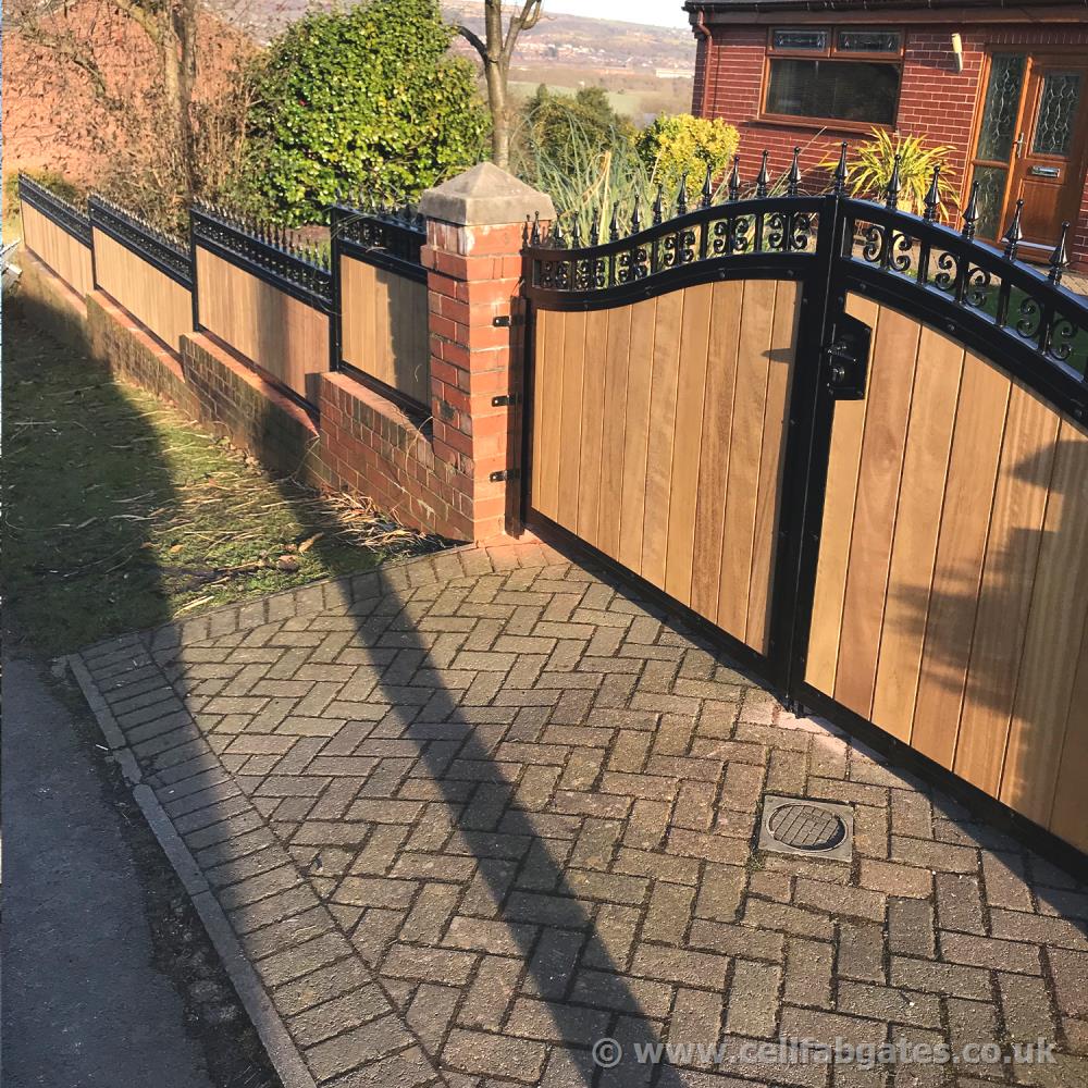 Cellfab Ltd - Bespoke Timber Infill Gates / Fencing - Chorley, Wigan, Bolton, Preston, Southport, Lancashire, North West - Ready Made Gates